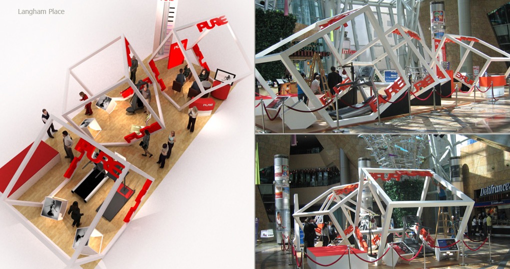 07 Fitness Roadshow Model (left) and Final Installation (right)